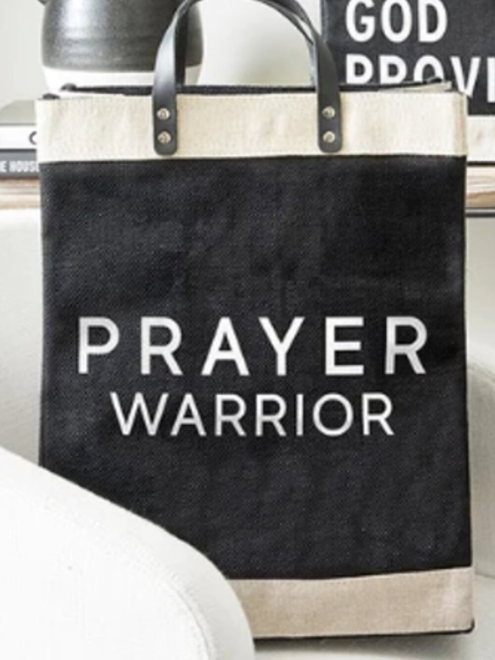 Farmer's Market Tote - "Prayer Warrior" - Picture 2 of 2